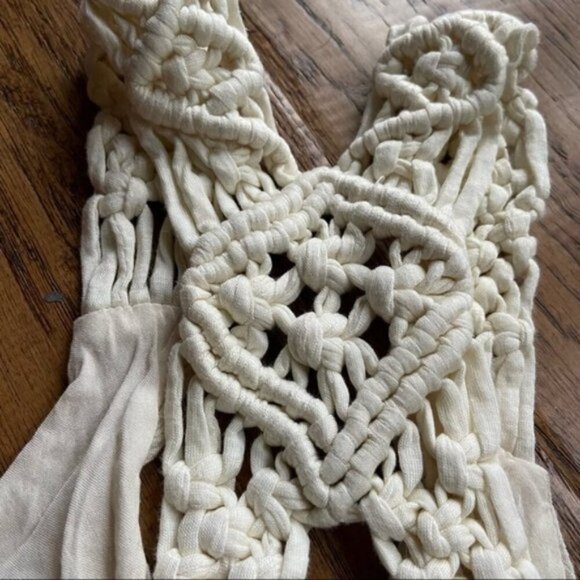 ILLA ILLA Front Slit white Gauze Maxi size small - Picture 11 of 11